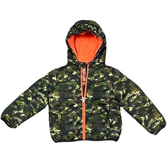 Nike Other - COPY - Nike Baby Boys Hooded Puffer Jacket Size 24 Months Camo Full Zip Water R…
